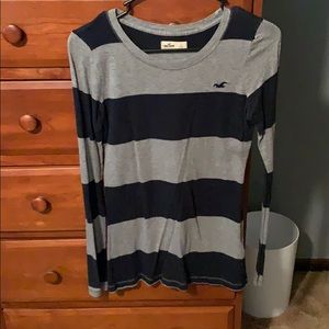 Blue and Gray Hollister long sleeve